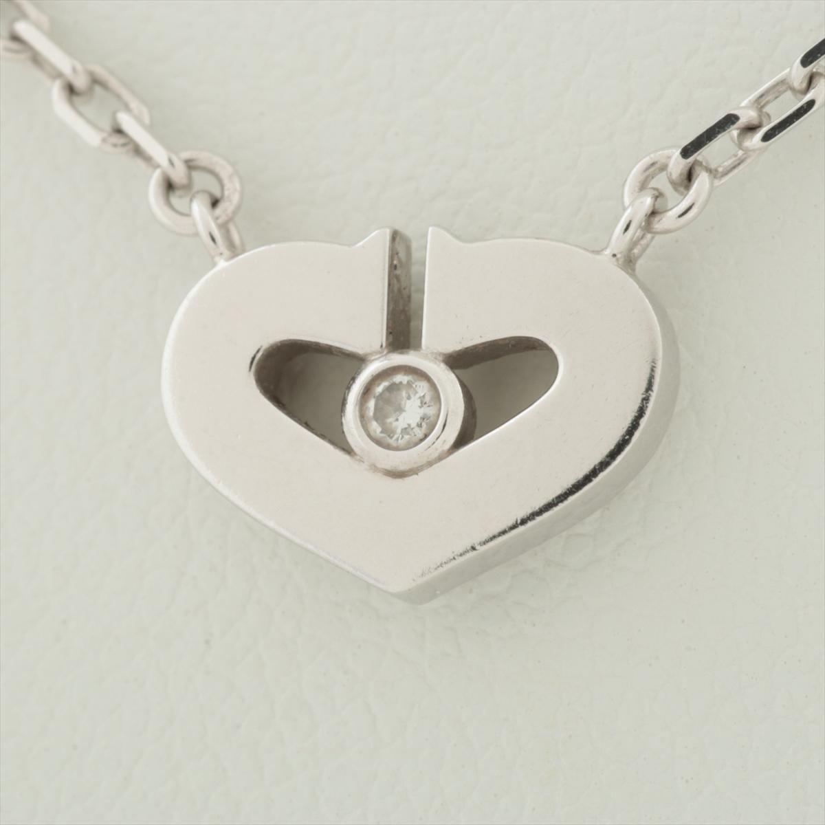 1P diamond 750(WG) Necklace
